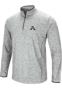 Colosseum Akron Zips Mens Grey Sprint Long Sleeve Qtr Zip Pullover