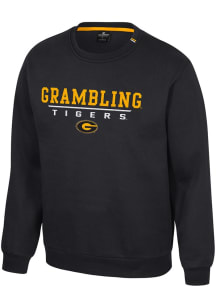 Colosseum Grambling State Tigers Mens Black Charlie Long Sleeve Crew Sweatshirt