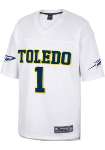 Colosseum Toledo Rockets White No 1 Football Jersey