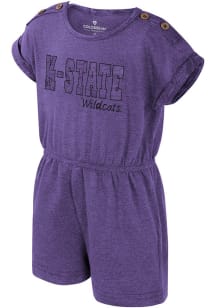 Colosseum K-State Wildcats Toddler Girls Purple Cinder Short Sleeve Dress