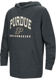 Colosseum Purdue Boilermakers Youth Black Campus Long Sleeve Hoodie