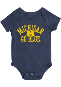 Colosseum Michigan Wolverines Baby Blue Biggest Fan Short Sleeve One Piece