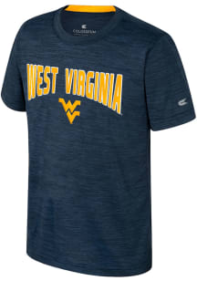 Colosseum West Virginia Mountaineers Youth Navy Blue Rylos Short Sleeve T-Shirt