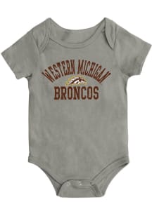 Colosseum Western Michigan Broncos Baby Grey Biggest Fan Short Sleeve One Piece