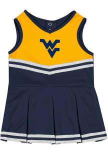 Colosseum West Virginia Mountaineers Baby Navy Blue Time for Recess Sets Cheer Dress