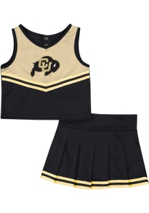 Colosseum Colorado Buffaloes Toddler Girls Black Time for Recess Sets Cheer
