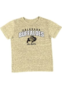 Colosseum Colorado Buffaloes Toddler Gold Knobby Team Chant Short Sleeve T-Shirt