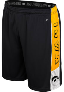 Colosseum Iowa Hawkeyes Mens Black Quantum Shorts