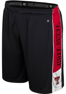 Colosseum Texas Tech Red Raiders Mens Black Quantum Shorts