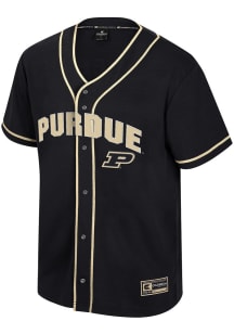 Colosseum Purdue Boilermakers Mens Black Detonation Baseball Jersey