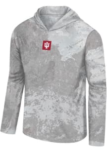 Colosseum Indiana Hoosiers Mens Grey Realtree Roscoe Hood