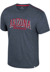 Colosseum Arizona Wildcats Navy Blue Physicist Short Sleeve Fashion T Shirt