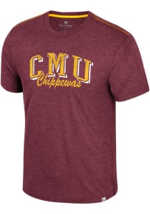Colosseum Central Michigan Chippewas Maroon Physicist Short Sleeve Fashion T Shirt