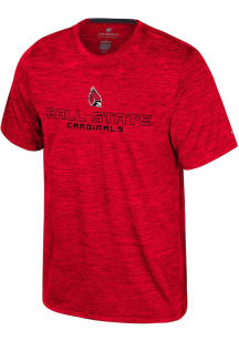 Colosseum Ball State Cardinals Red Theoretical Short Sleeve T Shirt