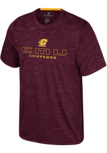 Colosseum Central Michigan Chippewas Maroon Theoretical Short Sleeve T Shirt