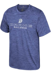Colosseum Drake Bulldogs Blue Theoretical Short Sleeve T Shirt