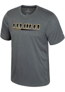 Colosseum Iowa Hawkeyes Charcoal Physics Short Sleeve T Shirt