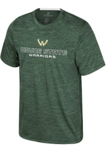 Colosseum Wayne State Warriors Green Theoretical Short Sleeve T Shirt