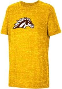 Colosseum Western Michigan Broncos Youth Gold Knobby Primary Short Sleeve T-Shirt