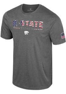 Colosseum K-State Wildcats Grey OHT AEC Short Sleeve T Shirt