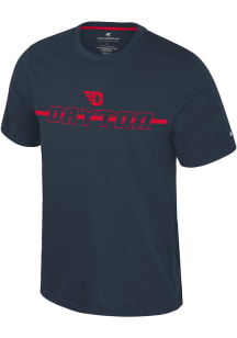 Colosseum Dayton Flyers Navy Blue Teller Short Sleeve T Shirt