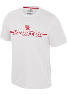 Colosseum Houston Cougars White Teller Short Sleeve T Shirt