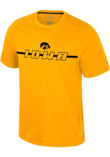 Colosseum Iowa Hawkeyes Gold Teller Short Sleeve T Shirt