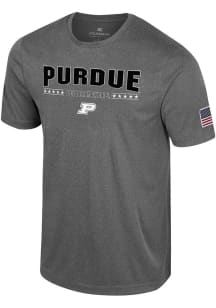 Colosseum Purdue Boilermakers Grey OHT AEC Short Sleeve T Shirt
