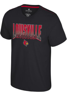 Colosseum Louisville Cardinals Black Manhattan Project Short Sleeve T Shirt