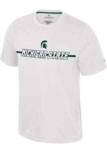 Colosseum Michigan State Spartans White Teller Short Sleeve T Shirt