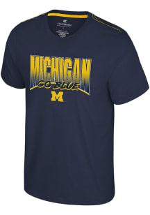 Colosseum Michigan Wolverines Blue Manhattan Project Short Sleeve T Shirt