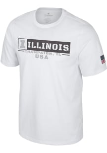 Colosseum Illinois Fighting Illini White OHT Clearance Short Sleeve T Shirt