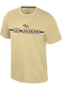 Colosseum Oral Roberts Golden Eagles Gold Teller Short Sleeve T Shirt