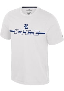 Colosseum Rice Owls White Teller Short Sleeve T Shirt