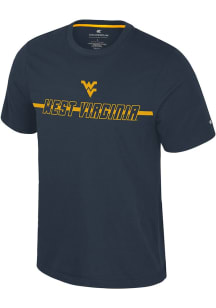 Colosseum West Virginia Mountaineers Navy Blue Teller Short Sleeve T Shirt