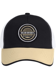 Colosseum Oakland University Golden Grizzlies RABI 2400 TRUCKER Adjustable Hat - Black