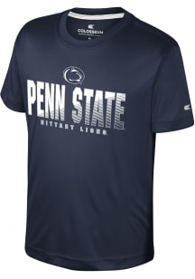 Colosseum Penn State Nittany Lions Youth Navy Blue Hargrove Short Sleeve T-Shirt