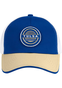 Colosseum Tulsa Golden Hurricane RABI 2400 TRUCKER Adjustable Hat - Blue