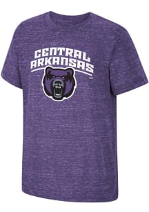 Colosseum Central Arkansas Bears Youth Purple Knobby Short Sleeve T-Shirt