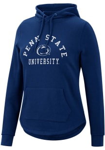 Colosseum Penn State Nittany Lions Womens Navy Blue Crossover Hooded Sweatshirt