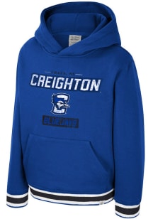 Colosseum Creighton Bluejays Youth Blue George Long Sleeve Hoodie