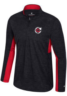 Colosseum Cincinnati Cyclones Mens Red Always Sunny Long Sleeve Qtr Zip Pullover