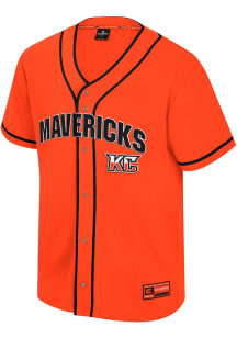Colosseum Kansas City Mavericks Mens Orange Detonation Baseball Jersey