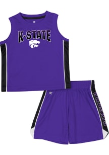 Colosseum K-State Wildcats Toddler Purple Vecna Set Top and Bottom