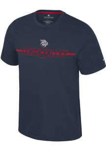 Colosseum Lehigh Valley Ironpigs Navy Blue Teller Short Sleeve T Shirt