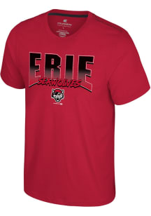 Colosseum Erie SeaWolves Red Manhattan Short Sleeve Fashion T Shirt