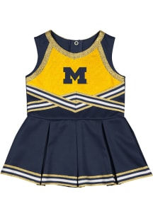 Colosseum Michigan Wolverines Baby Blue Lollipop Park Sets Cheer Dress