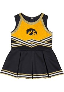 Colosseum Iowa Hawkeyes Baby Black Lollipop Park Sets Cheer Dress