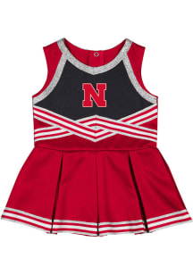 Colosseum Nebraska Cornhuskers Baby Red Lollipop Park Sets Cheer Dress