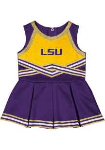 Colosseum LSU Tigers Baby Purple Lollipop Park Sets Cheer Dress